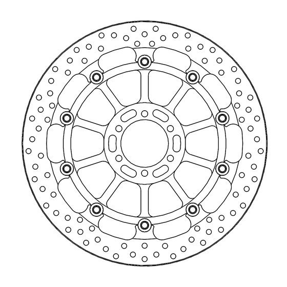 RSV 1000 (2017 - 2022) halo t-floater brake rotor | MOTO-MASTER