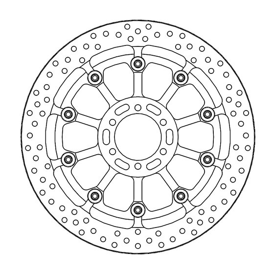 RSV 1000 (1998 - 2016) halo pro race floating brake rotor | MOTO-MASTER