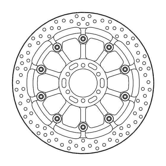 RSV 1000 (1998 - 2016) halo pro race floating brake rotor | MOTO-MASTER