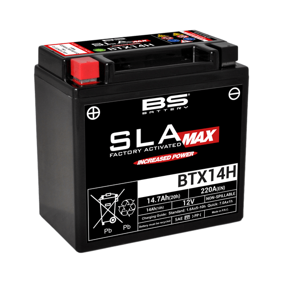 SR 125 (2012 - 2016) btx14h sla max battery | BS BATTERY