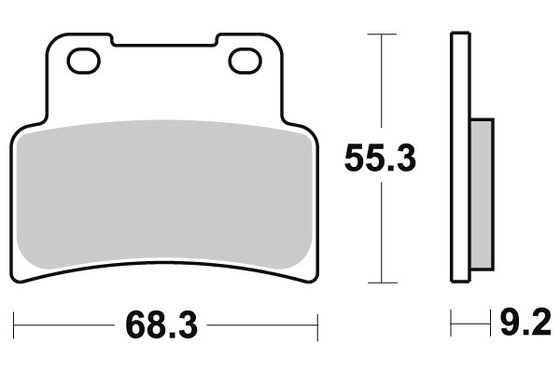 DORSODURO 750 SMV (2009 - 2018) brakepads ceramic | SBS