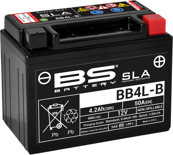 MOJITO 50 CUSTOM (1999 - 2012) bb4l-b sla battery | BS BATTERY