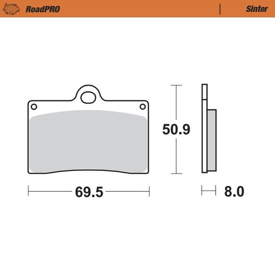 RS 250 (1995 - 1996) sintered front brake pad | MOTO-MASTER