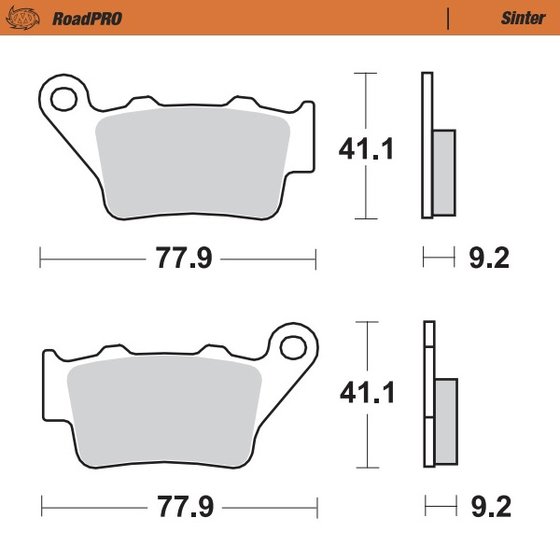 CAPONORD 1200 (2013 - 2016) sintered rear brake pad | MOTO-MASTER