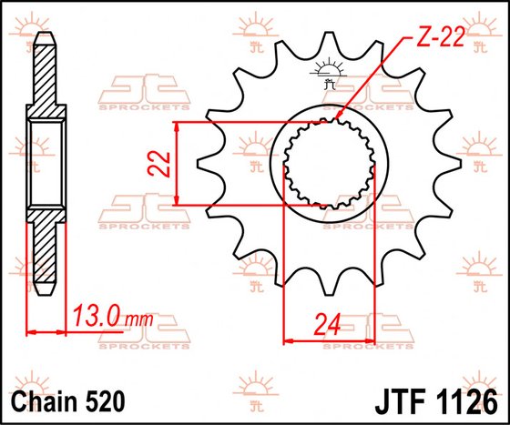 PEGASO 650 TRAIL (2005 - 2008) steel front sprocket | JT Sprockets