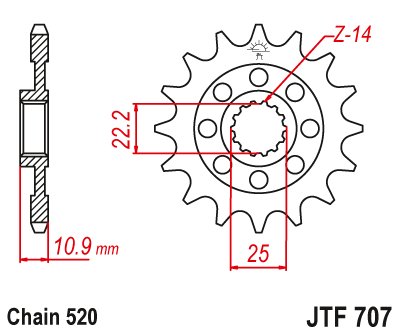 SXV 550 SUPERMOTO (2006 - 2012) steel front sprocket | JT Sprockets