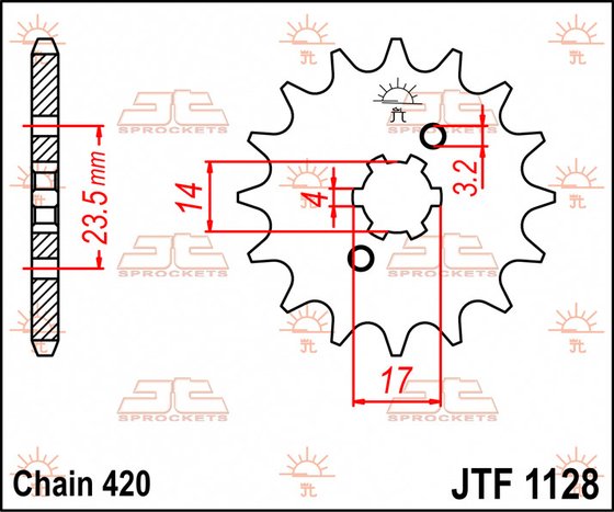 SX 50 SM 2T (2006 - 2020) front sprocket 11tooth pitch 420 | JT Sprockets