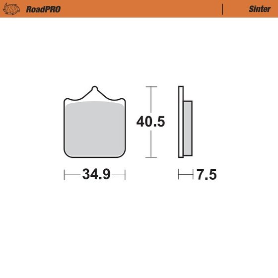 RSV 1000 (2000 - 2010) sintered front brake pad | MOTO-MASTER