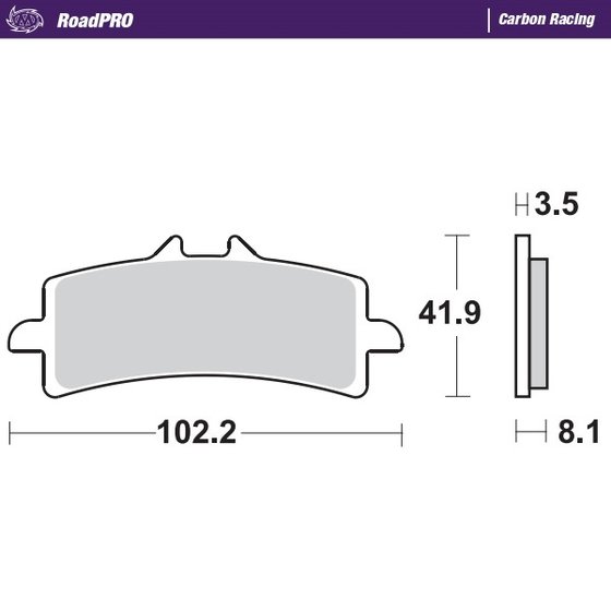 RSV4 1000 (2004 - 2014) carbon racing brake pads | MOTO-MASTER