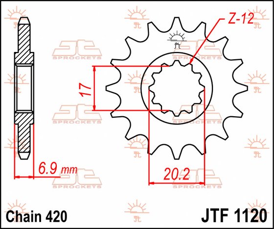 RX 50  (1998 - 2005) front sprocket 11tooth pitch 420 jtf112011 | JT Sprockets