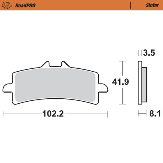 RSV4 1100 (2009 - 2013) sintered front brake pad | MOTO-MASTER