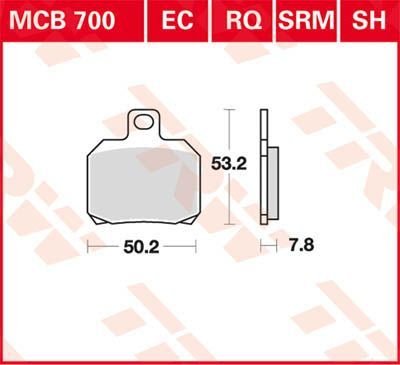 TUONO 125 (2018 - 2019) sintered metal brake pads | TRW