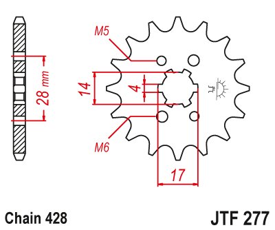 RS4 125 REPLICA (2011 - 2016) steel front sprocket | JT Sprockets