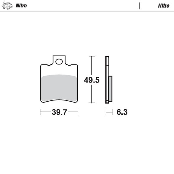 GULLIVER 50 (1995 - 1999) sintered metal brake pad | MOTO-MASTER