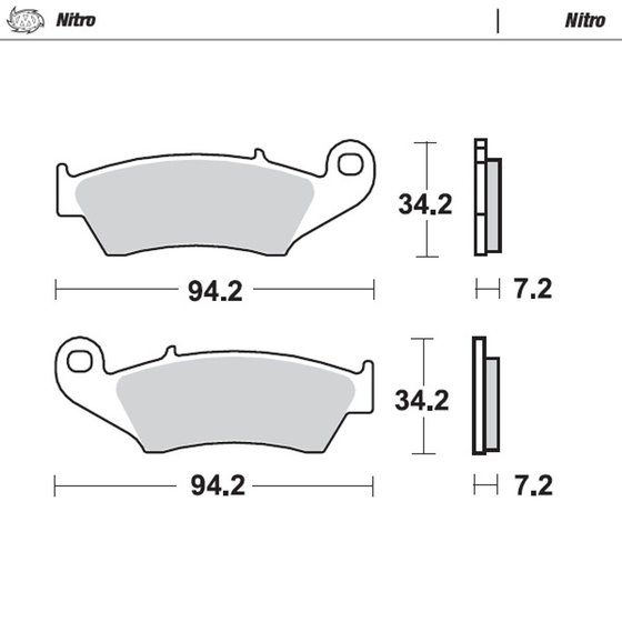 450 MXV (2008 - 2012) nitro offroad brake pad | MOTO-MASTER