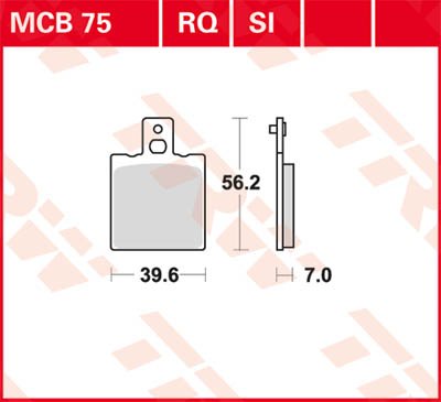 RS 125 (1992 - 2013) allround organic standard brake pad | TRW