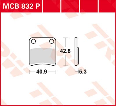 SRV 850 (2012 - 2016) sintered metal brake pad | TRW