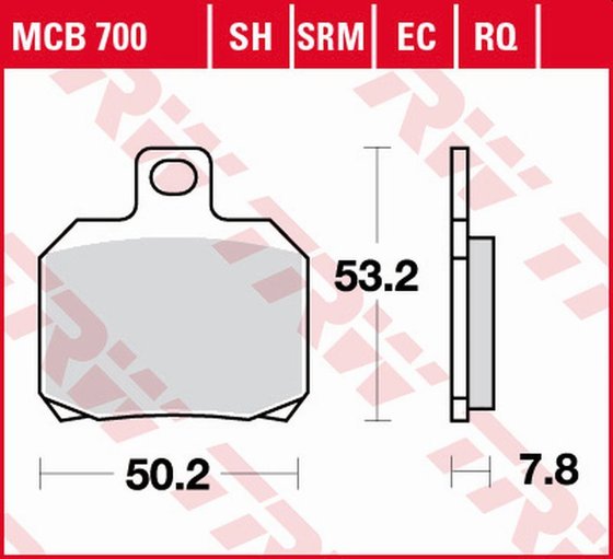 TUONO 125 (2018 - 2019) sintered metal brake pads | TRW