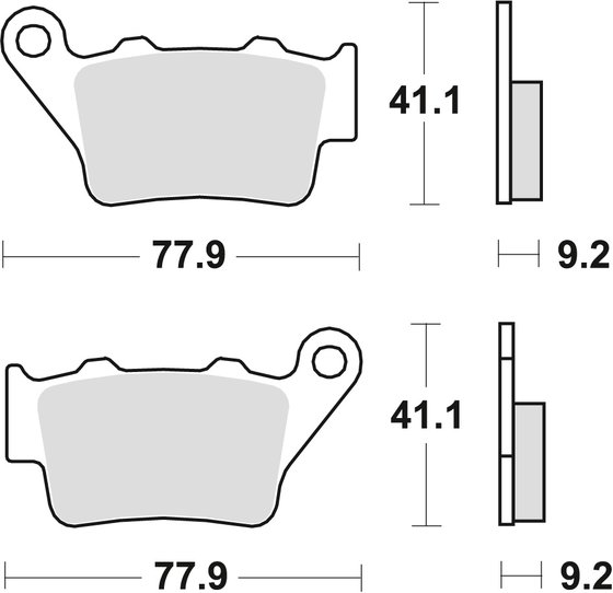 CAPONORD 1200 RALLY (2015 - 2016) allround organic brake pad | TRW