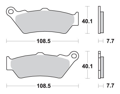 PEGASO 650 TRAIL (2006 - 2008) brakepads sintered rear | SBS