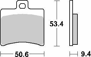 SPORTCITY 250 (2006 - 2008) brakepads ceramic (747hf) | SBS