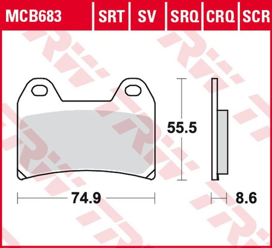 DORSODURO 750 SMV (2008 - 2015) sintered metal brake pad | TRW