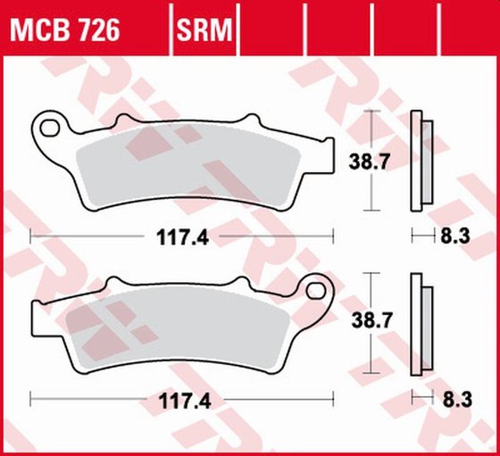 ATLANTIC 400  SPRINT (2006 - 2006) sintered metal brake pads | TRW