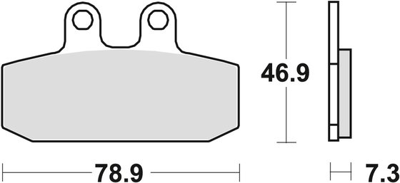 ETX 125 ENDURO (1984 - 2002) allround organic standard brake pad | TRW