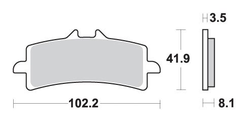 RSV 1000 (2009 - 2023) brakepads sintered | SBS