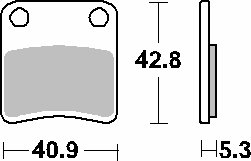 MANA 850 GT (2009 - 2013) brakepads ceramic | SBS