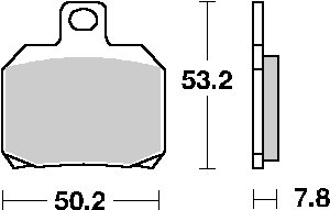 RSV 1000 (1997 - 2023) brakepads ceramic | SBS