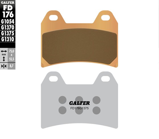 TUONO 1100  V4 (2011 - 2011) sport sinter brake pad | GALFER