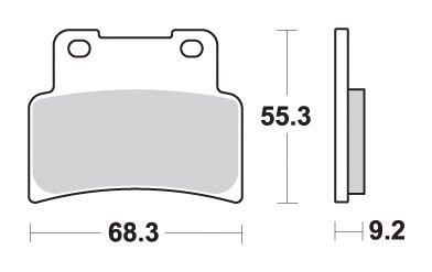 MANA 850 GT (2007 - 2013) brakepads sintered front | SBS