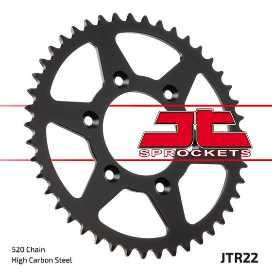 RX 125 (1990 - 2012) rear sprocket 49 tooth 520 black | JT Sprockets