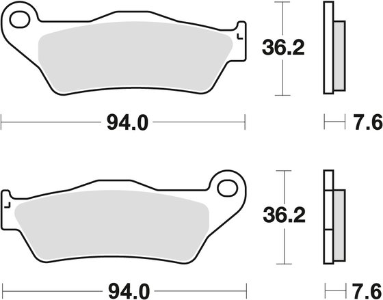 SX 125 4T (2008 - 2014) sintered metal offroad brake pad | TRW