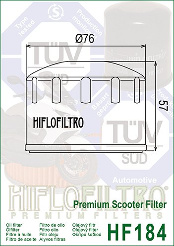 ATLANTIC 400  SPRINT (2006 - 2009) alyvos filtras | Hiflofiltro