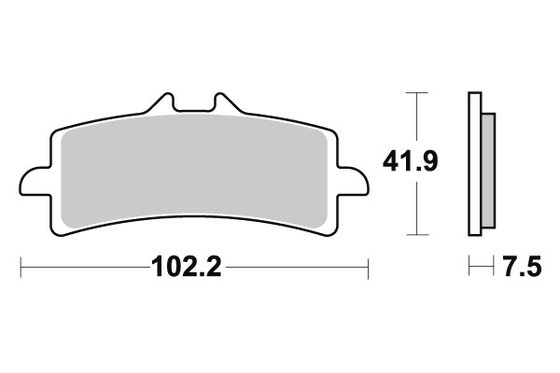 RSV4 1100 (2009 - 2023) sbs stabdžių kaladėlės dual sinter | SBS