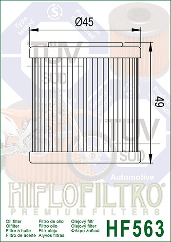 RX 125 (2018 - 2020) "hiflo" alyvos filtras hf563 | Hiflofiltro