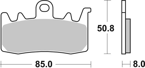 RS 660 (2020 - 2023) stabdžių kaladėlės dual carbon | SBS