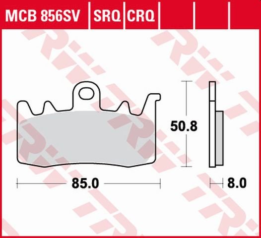 RS 660 (2020 - 2022) sukepinto metalo priekinės stabdžių trinkelės | TRW