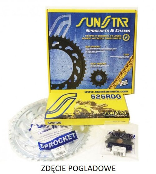 TUONO 1100  V4 (2003 - 2005) plieninių grandinių rinkinys | SUNSTAR SPROCKETS