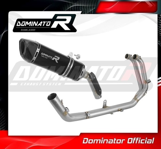 TUAREG 660 (2021 - 2022) full exhaust system silencer hp6 black | Dominator