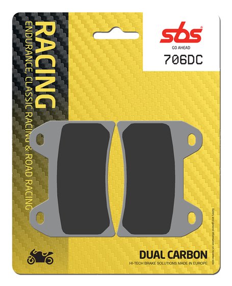 SHIVER 750 (2016 - 2016) sbs brakepads dual carbon | DOPPLER