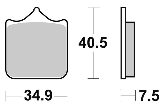 RSV4 1000 (2001 - 2008) brakepads sintered | SBS