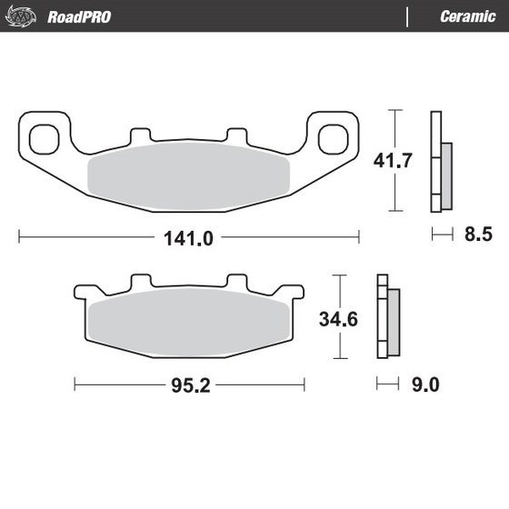 RS 250 (1995 - 1997) ceramic brake pad | MOTO-MASTER