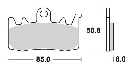 RS 660 (2020 - 2023) brakepads sintered | SBS