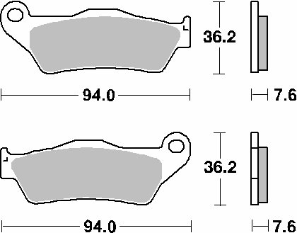 SRV 850 (2012 - 2019) brakepads maxi sinter | SBS