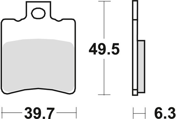 SR 50 AC (1993 - 2001) allround organic standard brake pad | TRW