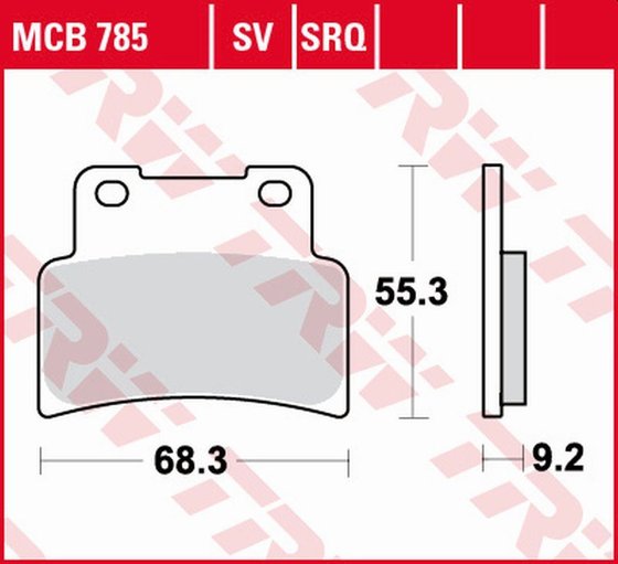 SHIVER 900 (2020 - 2020) sintered metal brake pads | TRW