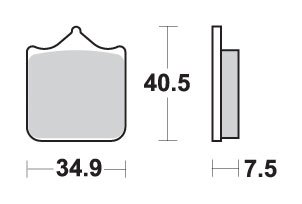 RSV4 1100 (2001 - 2008) brakepads sintered | SBS